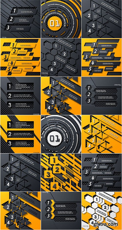 Elements Design of Infographics 2, 25xEPS