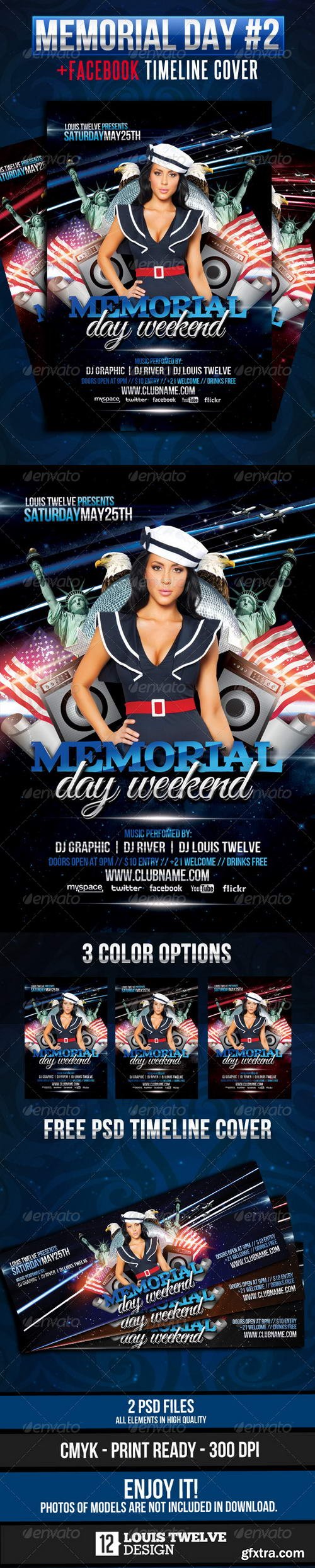 Memorial Day Weekend Flyer + Facebook Cover