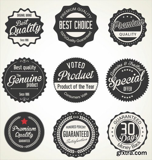 Different Labels &amp; Stickers #2 - 30 Vector