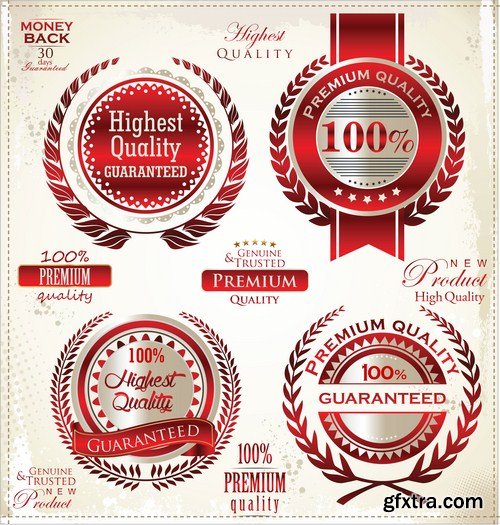 Different Labels &amp; Stickers #2 - 30 Vector