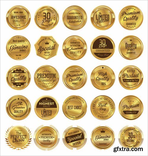 Different Labels &amp; Stickers #2 - 30 Vector