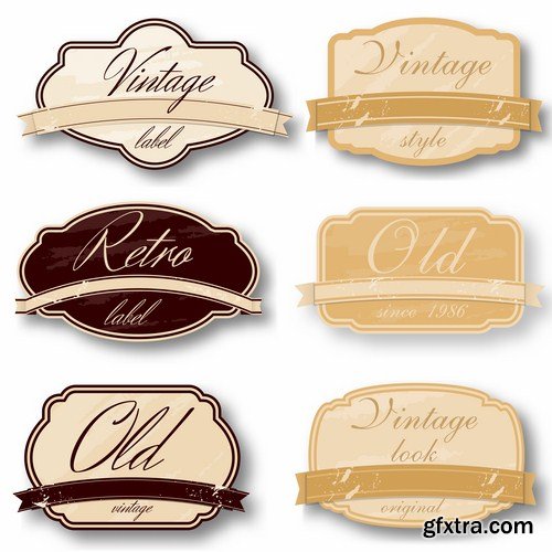 Different Labels &amp; Stickers #2 - 30 Vector