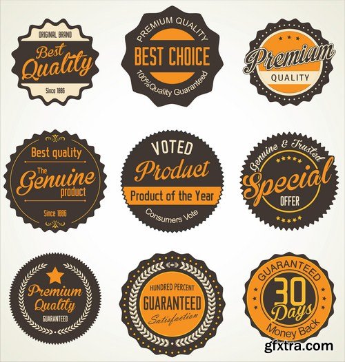 Different Labels &amp; Stickers #2 - 30 Vector