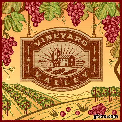 Vintage Natural Food Labels 25xEPS Vintage Natural Food Labels 25xEPS