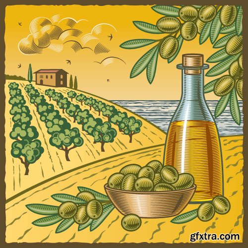 Vintage Natural Food Labels 25xEPS Vintage Natural Food Labels 25xEPS