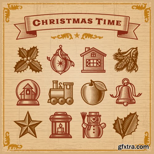 Vintage Natural Food Labels 25xEPS Vintage Natural Food Labels 25xEPS