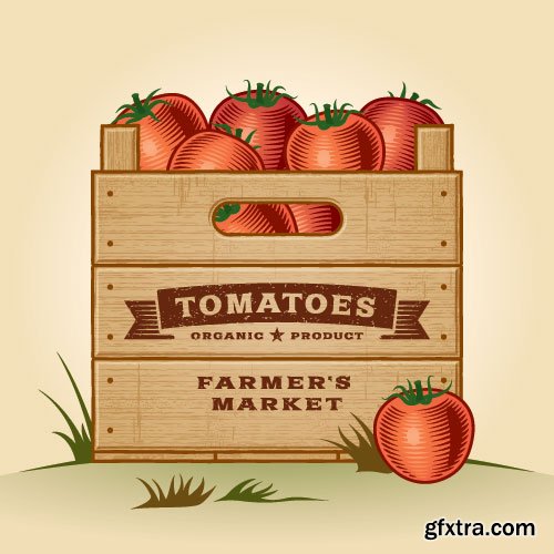 Vintage Natural Food Labels 25xEPS Vintage Natural Food Labels 25xEPS