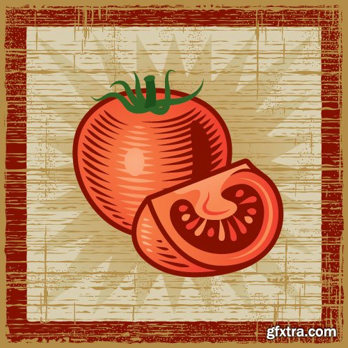 Vintage Natural Food Labels 25xEPS Vintage Natural Food Labels 25xEPS