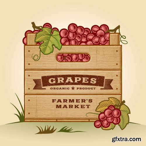 Vintage Natural Food Labels 25xEPS Vintage Natural Food Labels 25xEPS