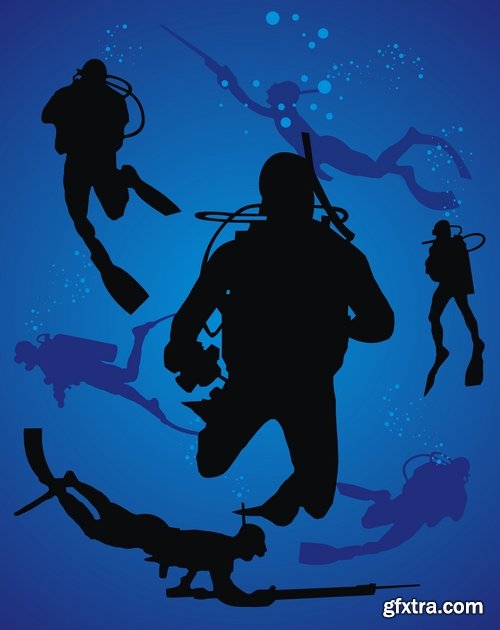 Collection of images of diving 25 Eps