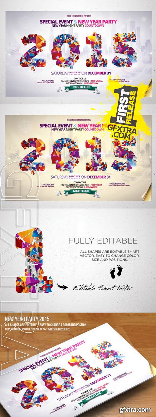 New Year 2015 Party - Creativemarket 126133