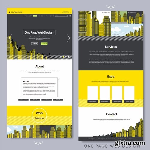 Collection of website templates #4-25 Eps