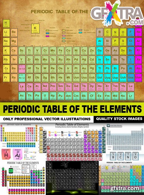 Periodic Table Of The Elements - 23 Vector