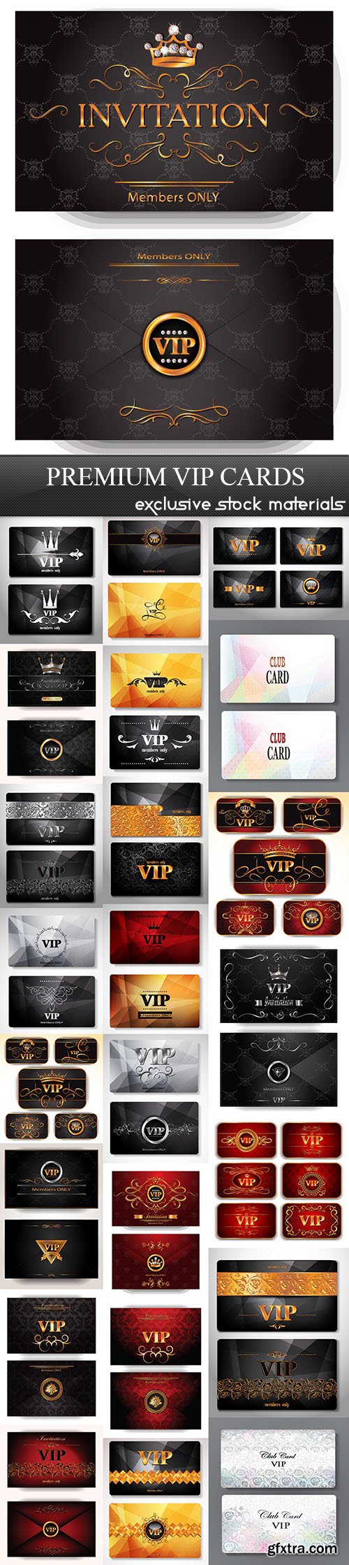 Premium VIP Cards 25xEPS