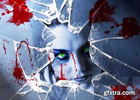 Broken Glass Textures - Photoshop Brush