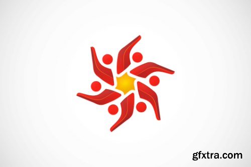 3D Business Technology Abstract Logo Pack 50xEPS