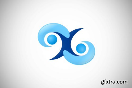 3D Business Technology Abstract Logo Pack 50xEPS