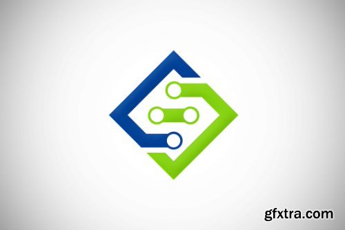 3D Business Technology Abstract Logo Pack 50xEPS