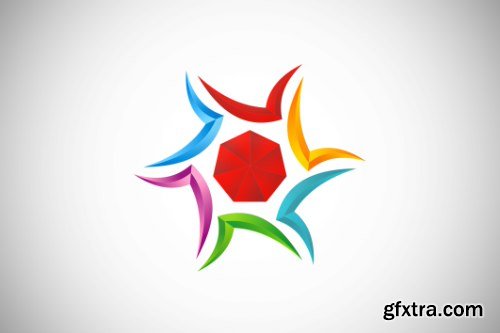 3D Business Technology Abstract Logo Pack 50xEPS