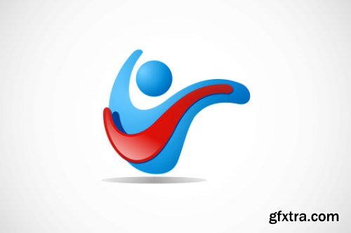 3D Business Technology Abstract Logo Pack 50xEPS