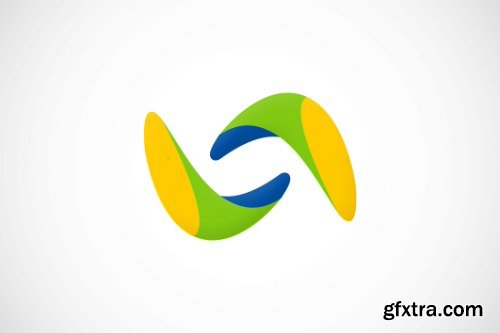 3D Business Technology Abstract Logo Pack 50xEPS