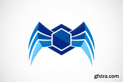 3D Business Technology Abstract Logo Pack 50xEPS