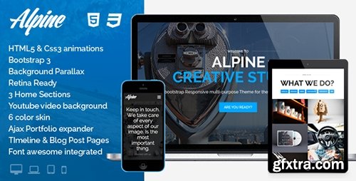 ThemeForest - Alpine - Responsive One Page Parallax Template - FULL
