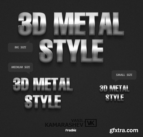 3D Metal Styles for Photoshop