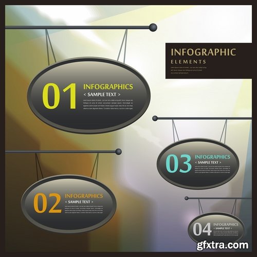 Infographic Design Elements in vector set from stock #100 - 25 Eps