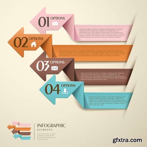 Infographic Design Elements in vector set from stock #100 - 25 Eps