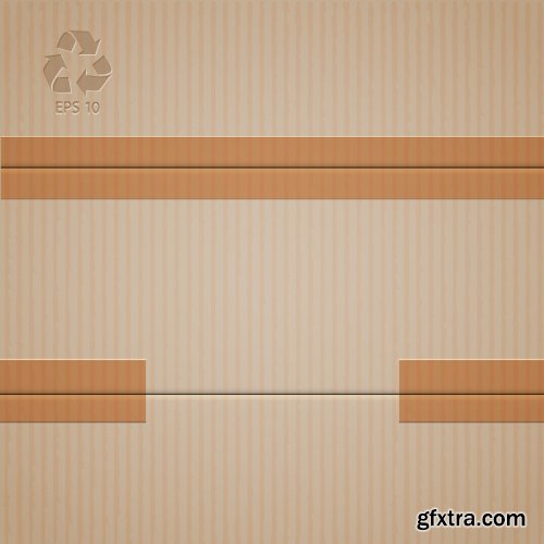 Kraft Cardboard Papers 50xEPS