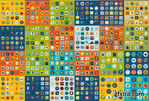 Flat Design Vector Collection, 25xEPS