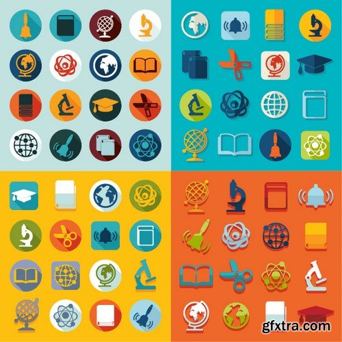 Flat Design Vector Collection, 25xEPS