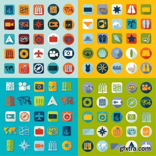 Flat Design Vector Collection, 25xEPS