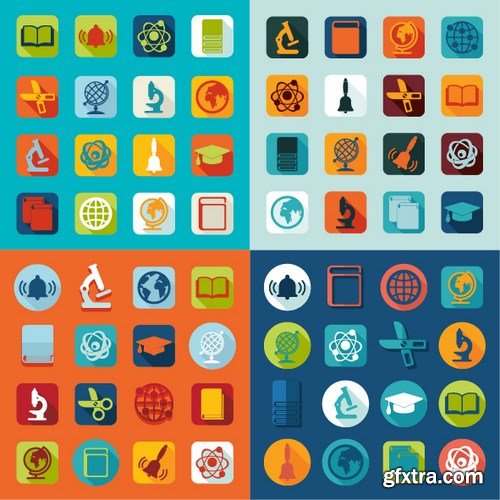 Flat Design Vector Collection, 25xEPS