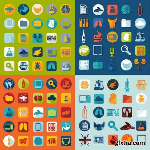 Flat Design Vector Collection, 25xEPS
