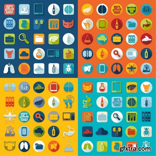 Flat Design Vector Collection, 25xEPS