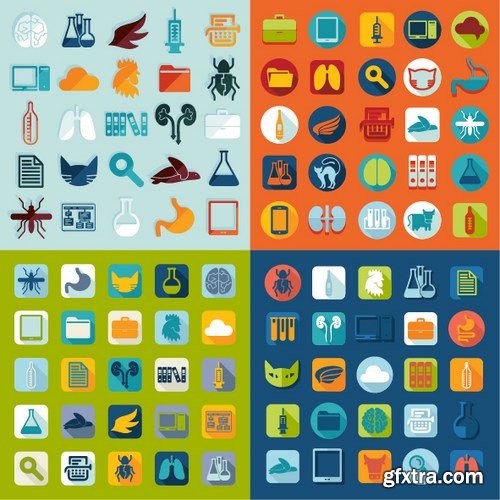 Flat Design Vector Collection, 25xEPS
