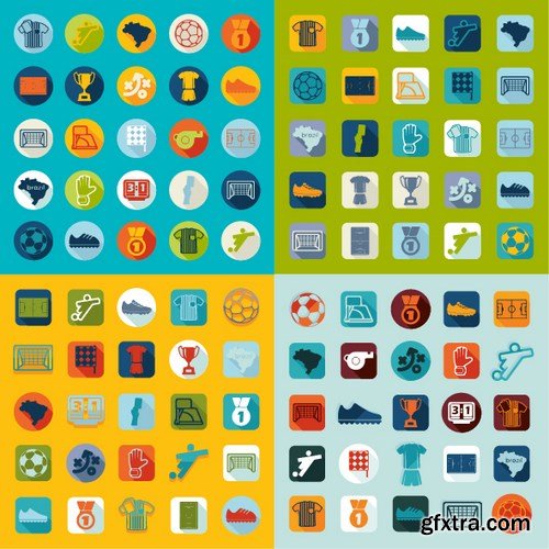 Flat Design Vector Collection, 25xEPS
