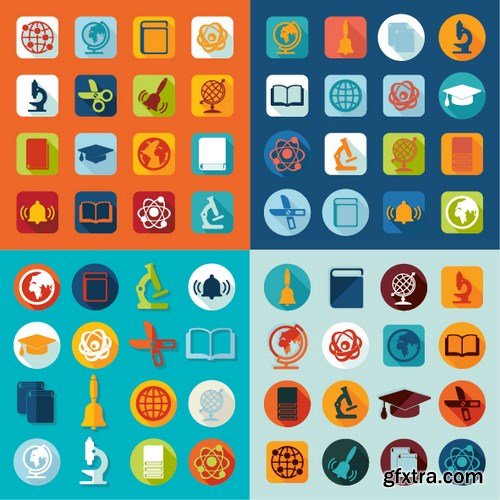 Flat Design Vector Collection, 25xEPS