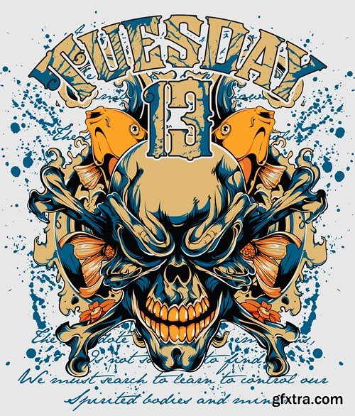 T-Shirts Design Elements, 25xEPS