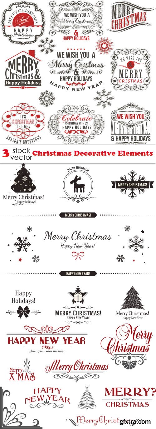 Vectors - Christmas Decorative Elements