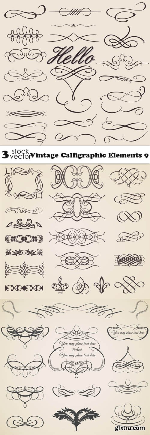 Vectors - Vintage Calligraphic Elements 9