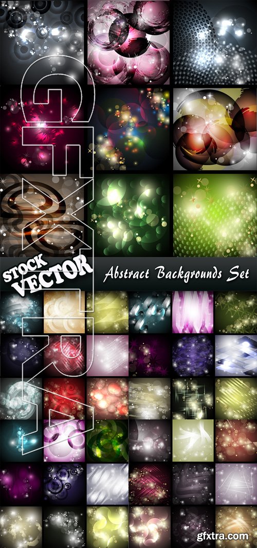 Stock Vector - Abstract Backgrounds Set