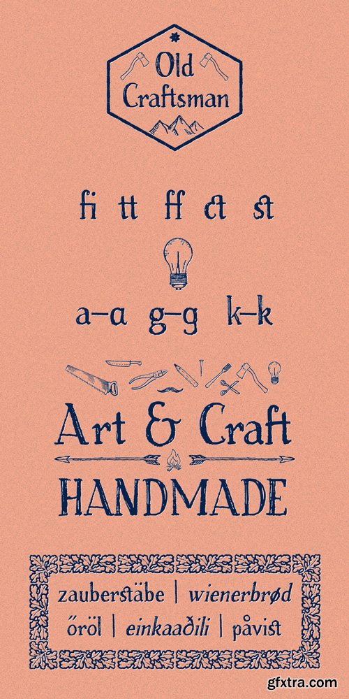 Old Craftsman Font Family $29