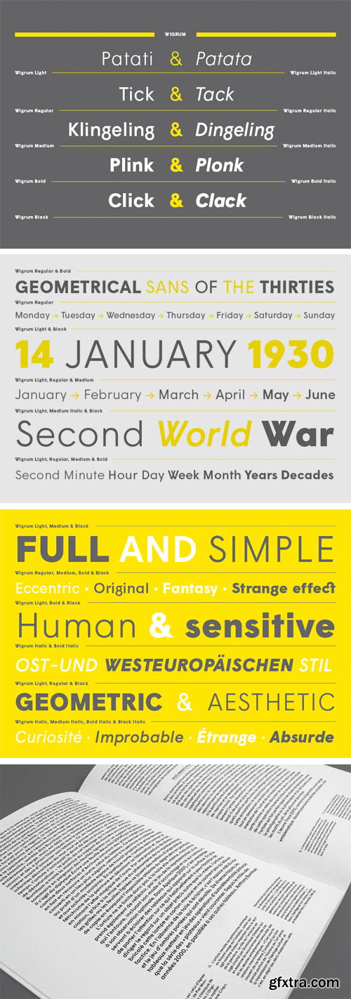 Wigrum Font Family - 10 Fonts €389