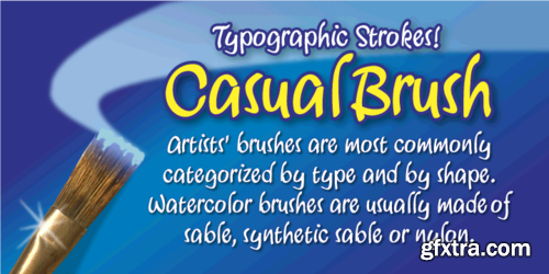 Casual Brush Font Family $40