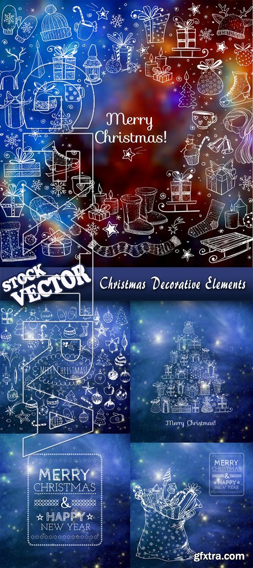 Stock Vector - Christmas Decorative Elements