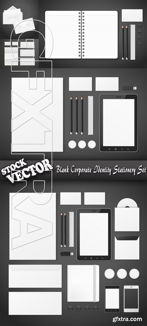 Stock Vector - Blank Corporate Identity Stationery Set