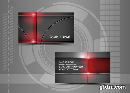 Collection of business cards templates #5-25 Eps